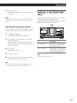 Preview for 21 page of Sony CDP-CX220 - 200 Disc Cd Changer Operating Instructions Manual