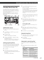 Preview for 27 page of Sony CDP-CX220 - 200 Disc Cd Changer Operating Instructions Manual