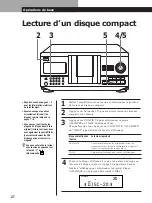 Preview for 42 page of Sony CDP-CX220 - 200 Disc Cd Changer Operating Instructions Manual