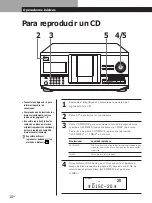 Preview for 74 page of Sony CDP-CX220 - 200 Disc Cd Changer Operating Instructions Manual