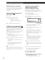 Preview for 78 page of Sony CDP-CX220 - 200 Disc Cd Changer Operating Instructions Manual