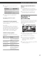 Preview for 83 page of Sony CDP-CX220 - 200 Disc Cd Changer Operating Instructions Manual