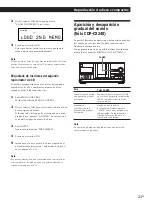 Preview for 85 page of Sony CDP-CX220 - 200 Disc Cd Changer Operating Instructions Manual