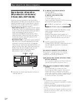 Preview for 86 page of Sony CDP-CX220 - 200 Disc Cd Changer Operating Instructions Manual