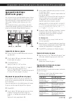 Preview for 91 page of Sony CDP-CX220 - 200 Disc Cd Changer Operating Instructions Manual