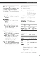 Preview for 95 page of Sony CDP-CX220 - 200 Disc Cd Changer Operating Instructions Manual