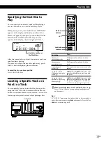 Preview for 13 page of Sony CDP-CX235 - Mega Changer Operating Instructions Manual