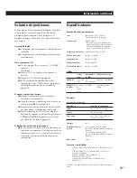 Preview for 69 page of Sony CDP-CX250 - 200 Disc Cd Changer Operating Instructions Manual