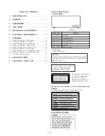 Preview for 2 page of Sony CDP-CX53 - CD Changer Service Manual