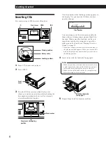 Preview for 6 page of Sony CDP-CX681 - 200 Disc Cd Changer Operating Instructions Manual