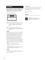 Preview for 2 page of Sony CDP-M400CS Operating Instructions  (CDPM400CS) Operating Instructions Manual