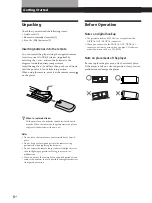 Preview for 6 page of Sony CDP-M400CS Operating Instructions  (CDPM400CS) Operating Instructions Manual