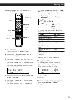 Preview for 19 page of Sony CDP-M400CS Operating Instructions  (CDPM400CS) Operating Instructions Manual