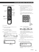 Preview for 23 page of Sony CDP-M400CS Operating Instructions  (CDPM400CS) Operating Instructions Manual