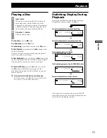 Preview for 23 page of Sony CDR-W66 Operating Instructions Manual