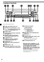 Preview for 4 page of Sony CDX-3900 Operating Instructions Manual