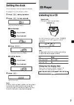 Preview for 7 page of Sony CDX-3900 Operating Instructions Manual