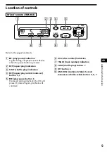 Preview for 9 page of Sony CDX-424RF - Compact Disc Changer System Operating Instructions Manual