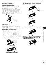 Preview for 33 page of Sony CDX-4480ESP - Am/fm Compact Disc Changer Operating Instructions Manual