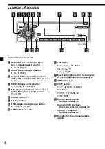 Preview for 4 page of Sony CDX-C6850 Operating Instructions Manual