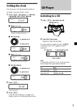 Preview for 7 page of Sony CDX-C6850 Operating Instructions Manual