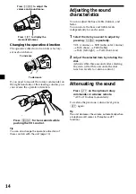 Preview for 14 page of Sony CDX-C6850 Operating Instructions Manual