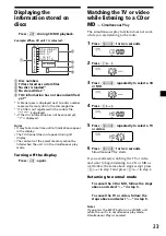 Preview for 23 page of Sony CDX-C6850 Operating Instructions Manual