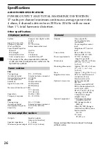 Preview for 26 page of Sony CDX-C6850 Operating Instructions Manual