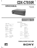 Sony CDX-C7850R Service Manual preview