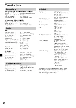 Preview for 128 page of Sony CDX-C8000R Operating Instructions Manual