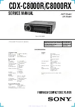 Sony CDX-C8000R Service Manual preview