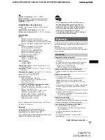 Preview for 35 page of Sony CDX-F5710 - Fm/am Compact Disc Player Operating Instructions Manual