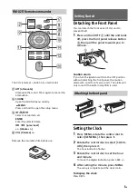 Preview for 5 page of Sony CDX-G3100UP Operating Instructions Manual