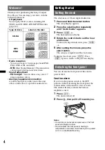 Preview for 4 page of Sony CDX GT23W - Radio / CD Operating Instructions Manual