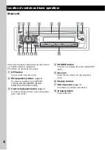 Preview for 6 page of Sony CDX GT23W - Radio / CD Operating Instructions Manual