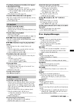 Preview for 15 page of Sony CDX GT23W - Radio / CD Operating Instructions Manual