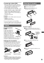 Preview for 29 page of Sony CDX GT23W - Radio / CD Operating Instructions Manual