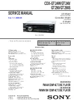 Preview for 1 page of Sony CDX-GT240 Service Manual