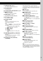 Preview for 7 page of Sony CDX-GT25MPW - Fm/am Compact Disc Player Operating Instructions Manual