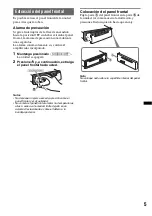 Preview for 21 page of Sony CDX-GT25MPW - Fm/am Compact Disc Player Operating Instructions Manual