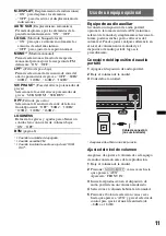 Preview for 27 page of Sony CDX-GT25MPW - Fm/am Compact Disc Player Operating Instructions Manual