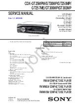 Sony CDX-GT25MPW - Fm/am Compact Disc Player Service Manual preview