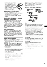 Preview for 11 page of Sony CDX-GT260 Operating Instructions Manual