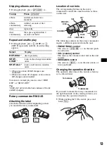 Preview for 13 page of Sony CDX-GT300 Operating Instructions Manual