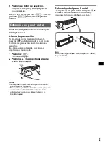 Preview for 21 page of Sony CDX-GT42IPW - Fm/am Compact Disc Player Operating Instructions Manual