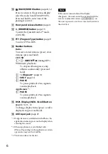 Preview for 6 page of Sony CDX-GT620UI Operating Instructions Manual