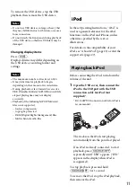 Preview for 11 page of Sony CDX-GT620UI Operating Instructions Manual