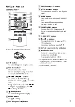 Preview for 7 page of Sony CDX-GT625UI Operating Instructions Manual