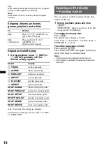 Preview for 18 page of Sony CDX-GT650UI - Fm/am Compact Disc Player Operating Instructions Manual