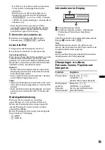 Preview for 51 page of Sony CDX-GT650UI - Fm/am Compact Disc Player Operating Instructions Manual